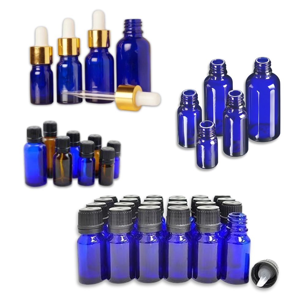Cobalt Blue Bottles